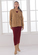 GOLDEN-V-NECK FULL SLEEVES CARDIGAN SWEATER (24X-015-66)