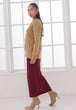 GOLDEN-V-NECK FULL SLEEVES CARDIGAN SWEATER (24X-015-66)