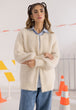 OFF WHITE ROUND NECK FULL SLEEVES CARDIGAN SWEATER (24X-020-66)