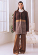 BROWN ROUND NECK FULL SLEEVES CARDIGAN SWEATER (24X-077-66)