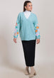 AQUA-FULL SLEEVES CARDIGAN SWEATER (24X-091-66)