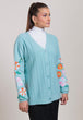 AQUA-FULL SLEEVES CARDIGAN SWEATER (24X-091-66)