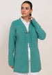 AQ-GREEN-V-NECK FULL SLEEVES CARDIGAN SWEATER (24X-093-66)