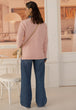 PINK-FULL SLEEVES V-NECK CARDIGAN SWEATER (24X-153-66)