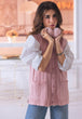 PINK-SANDO V-NECK CARDIGAN SWEATER (24X-154-66)