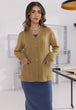 GOLD-FULL SLEEVE V-NECK-CARDIGAN SWEATER (24X-169-66)