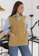 GOLD-SANDO V-NECK-CARDIGAN SWEATER (24X-170-66)