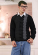 J-BLACK-V-NECK FULL SLEEVES SWEATER (519-15)