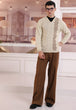 SWAN-V-NECK FULL SLEEVES SWEATER (519-15)