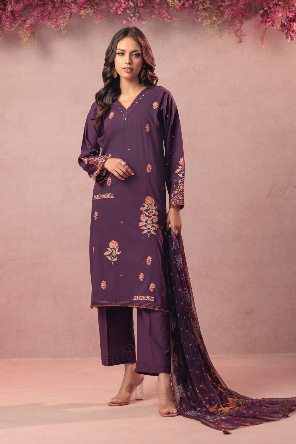 PURPLE-CAMBRIC-3 PIECE (6S24B3P031)