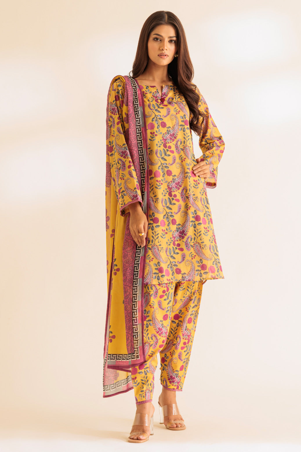 YELLOW-LAWN-3 PIECE (6S24B3P036)