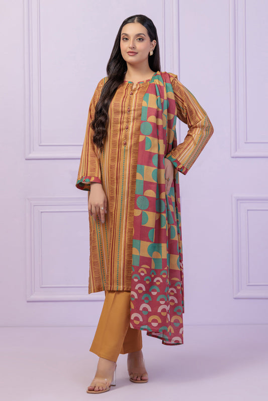 MUSTARD-LAWN-3 PIECE (6S24B3P109)