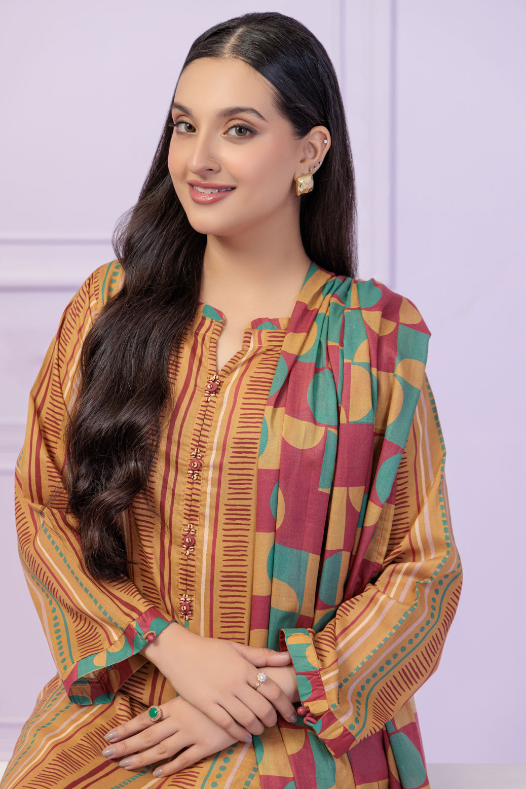 MUSTARD-LAWN-3 PIECE (6S24B3P109)