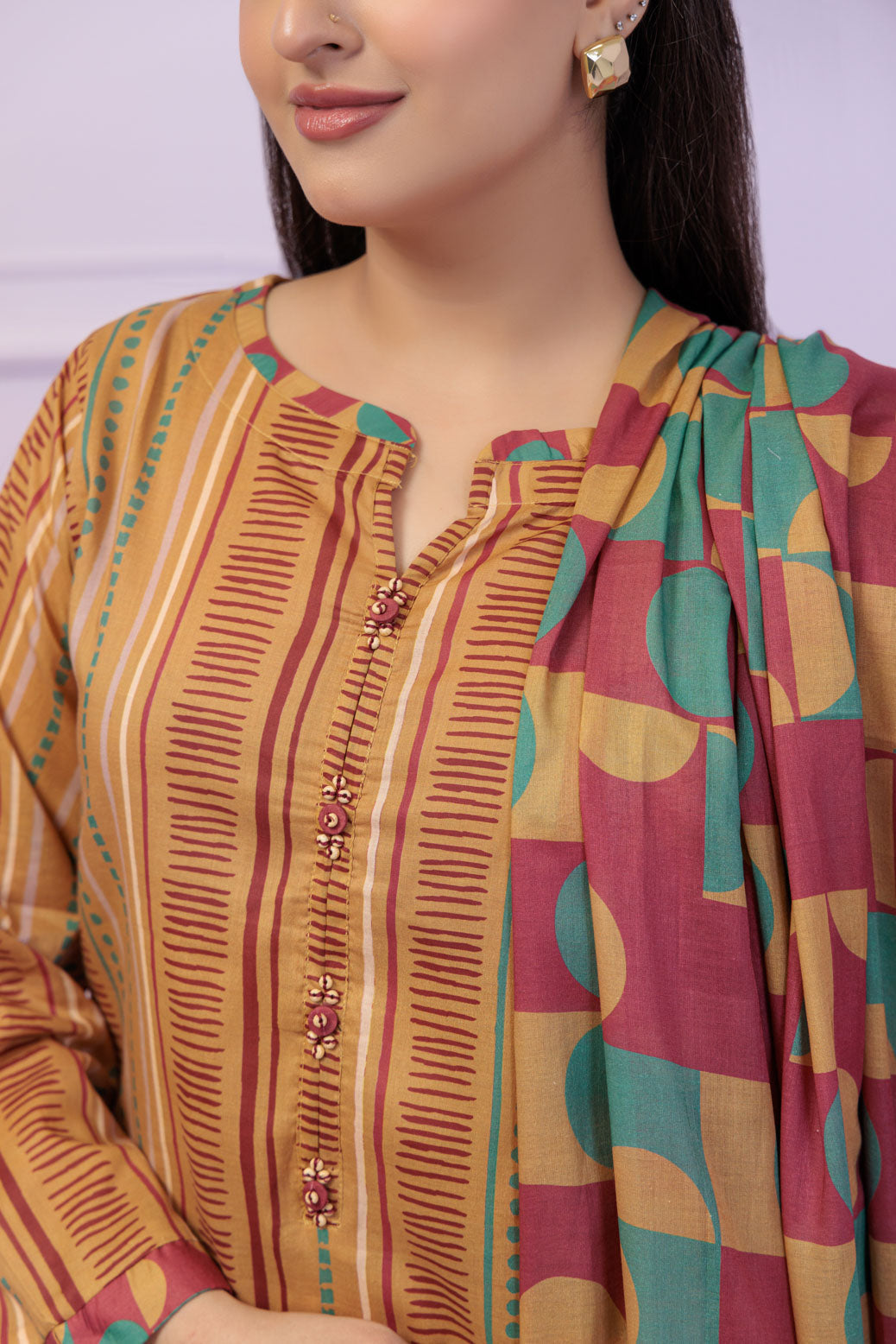 MUSTARD-LAWN-3 PIECE (6S24B3P109)