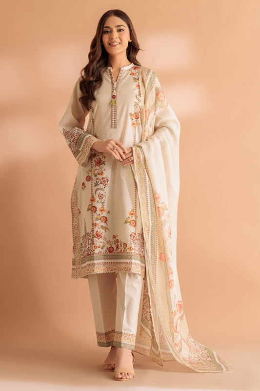 BEIGE-LAWN-3 PIECE (6S24B3P224)