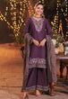 PURPLE-RAW SILK-3 PIECE (6S24C3P187)