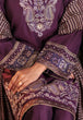 PURPLE-RAW SILK-3 PIECE (6S24C3P187)