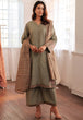 GREEN-RAW SILK-3 PIECE (6S24C3P189)