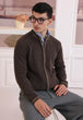 BRAHMIN-TURTLE NECK ZIPPER FULL SLEEVES SWEATER (755-15)