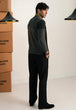 BLACK-TURTLE NECK ZIPPER FULL SLEEVES SWEATER (908-15)