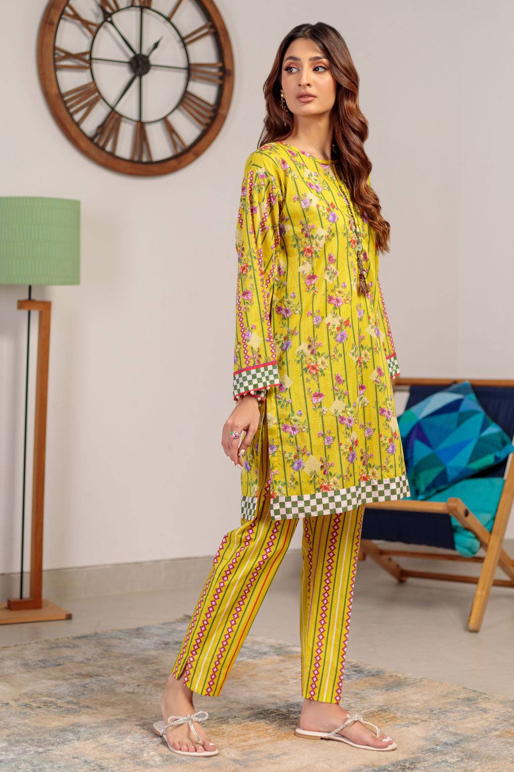 YELLOW-LAWN-2 PIECE (BPS1242P06)