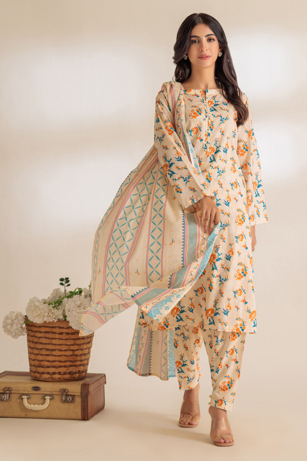 PEACH-LAWN-3 PIECE (BPS1243P09)