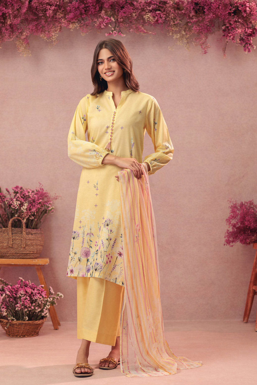 YELLOW-LAWN-3 PIECE (BPS1243P12)