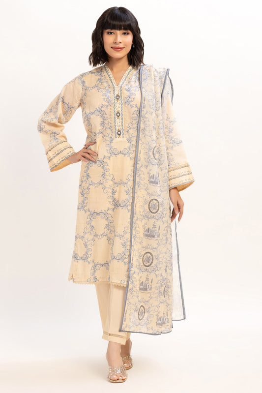 BEIGE-LAWN-3 PIECE (BPS6243P09)