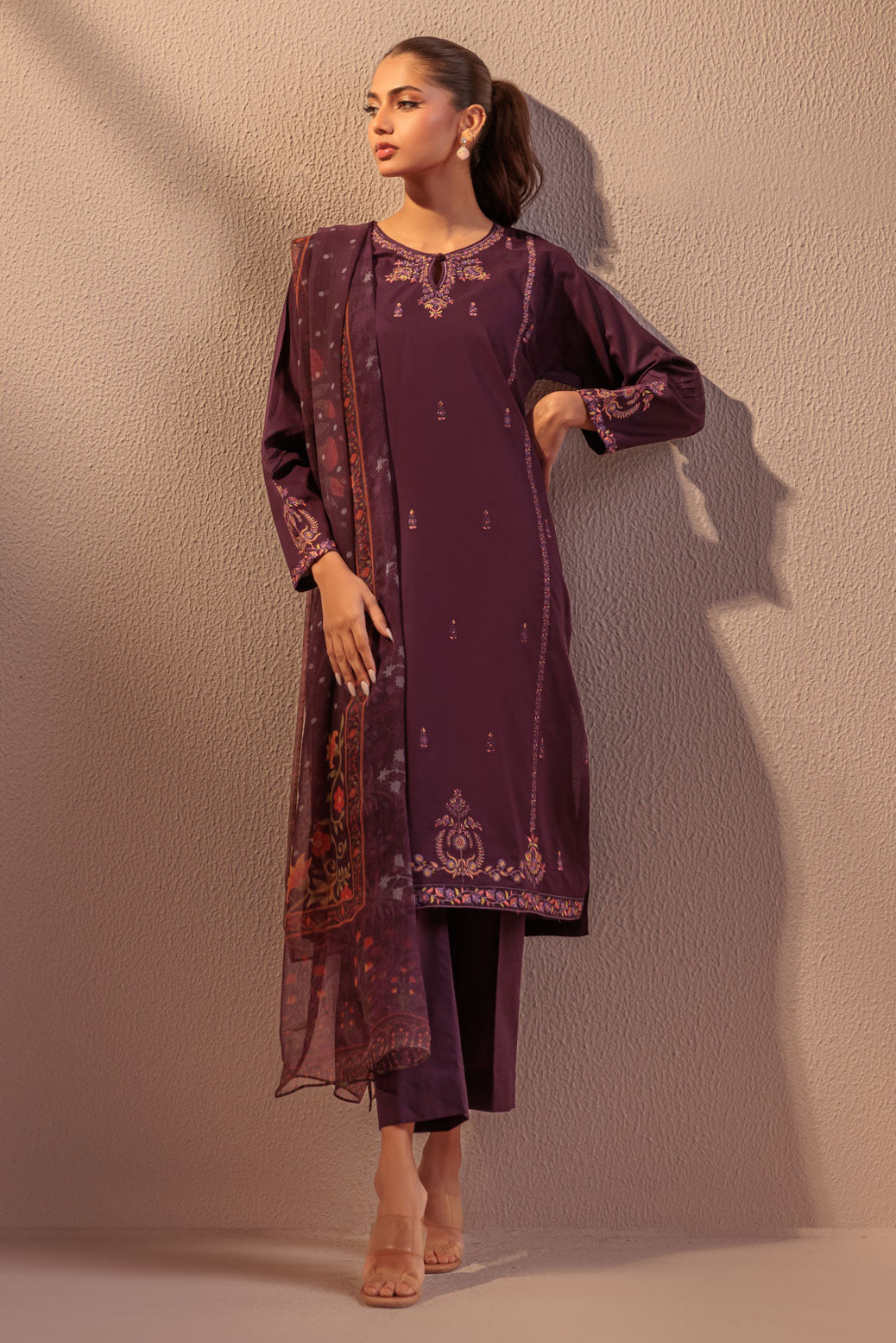 PURPLE-CAMBRIC-3 PIECE (BS2243P15)