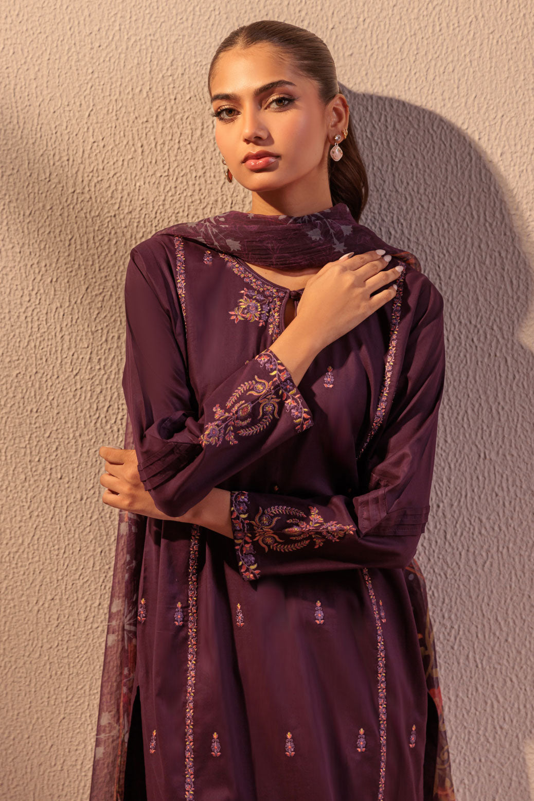 PURPLE-CAMBRIC-3 PIECE (BS2243P15)