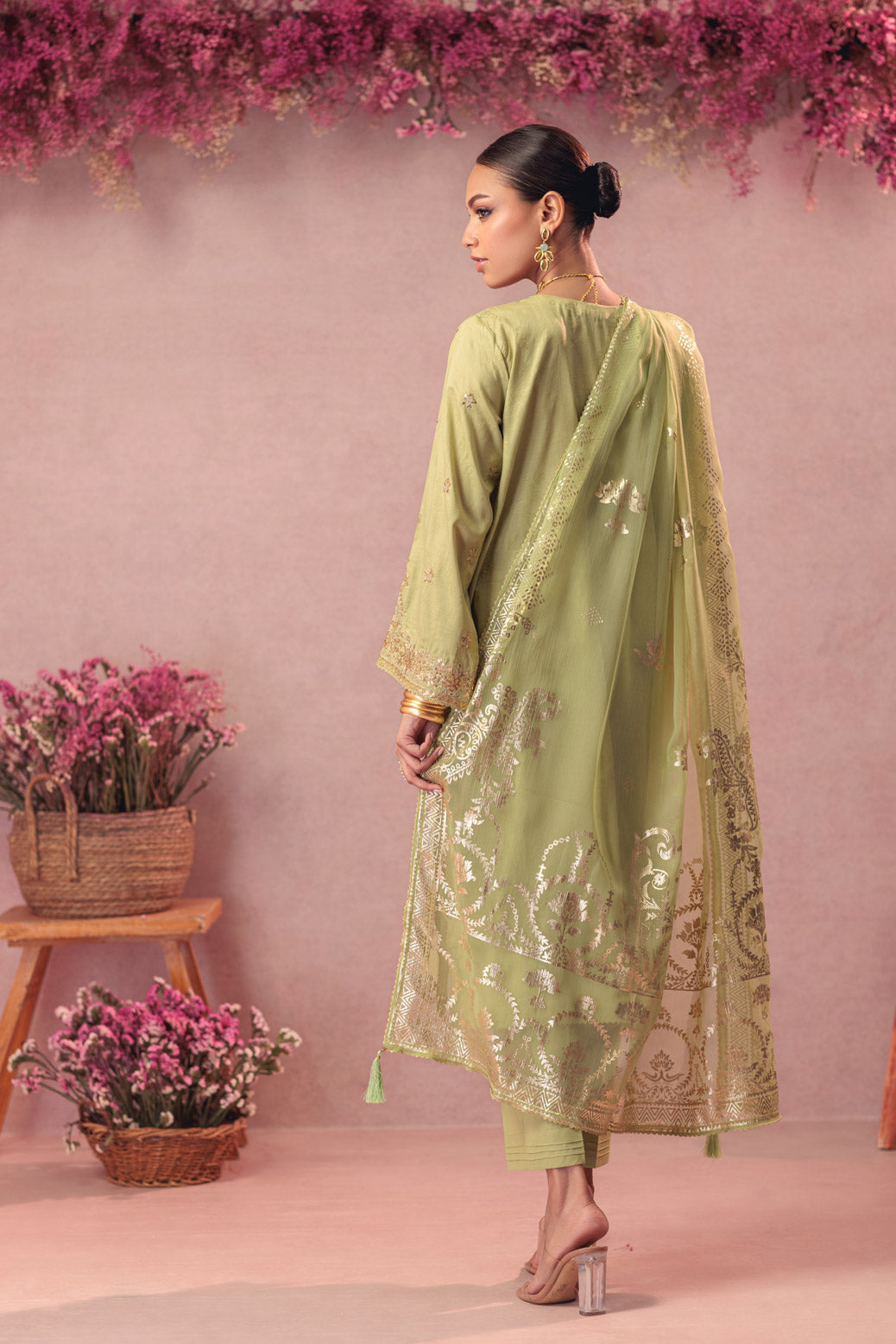 GREEN-JACQUARD-3 PIECE (BS5243P20)