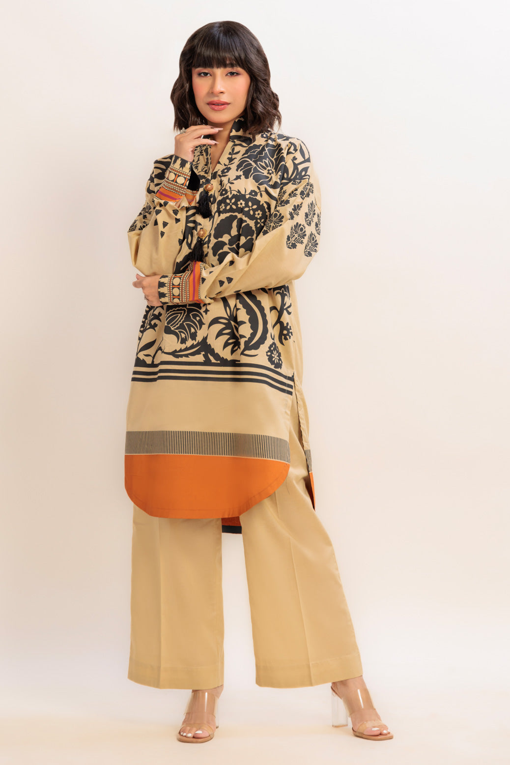 KHAKI-CAMBRIC-2 PIECE (BS7242P25)