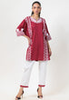 RED-JACQUARD-2 PIECE (BS7242P28)