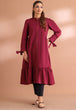 MAROON-CAMBRIC-1 PIECE (BSAK231P02)