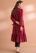 MAROON-CAMBRIC-1 PIECE (BSAK231P02)