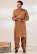 BUFF-COTTON DOBBY-SHALWAR SUIT - (GSBS24-016)