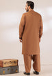 BUFF-COTTON DOBBY-SHALWAR SUIT - (GSBS24-016)