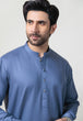 M-GREY-BLENDED-SHALWAR SUIT - (GSBW24-006)