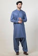 M-GREY-BLENDED-SHALWAR SUIT - (GSBW24-006)