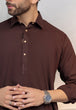 D-WALNUT-BLENDED-SHALWAR SUIT - (GSSR24-003)