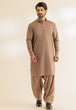 ALMOND-BLENDED-SHALWAR SUIT - (GSSR24-006)