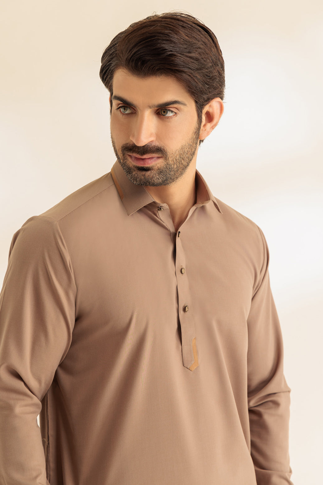 ALMOND-BLENDED-SHALWAR SUIT - (GSSR24-006)