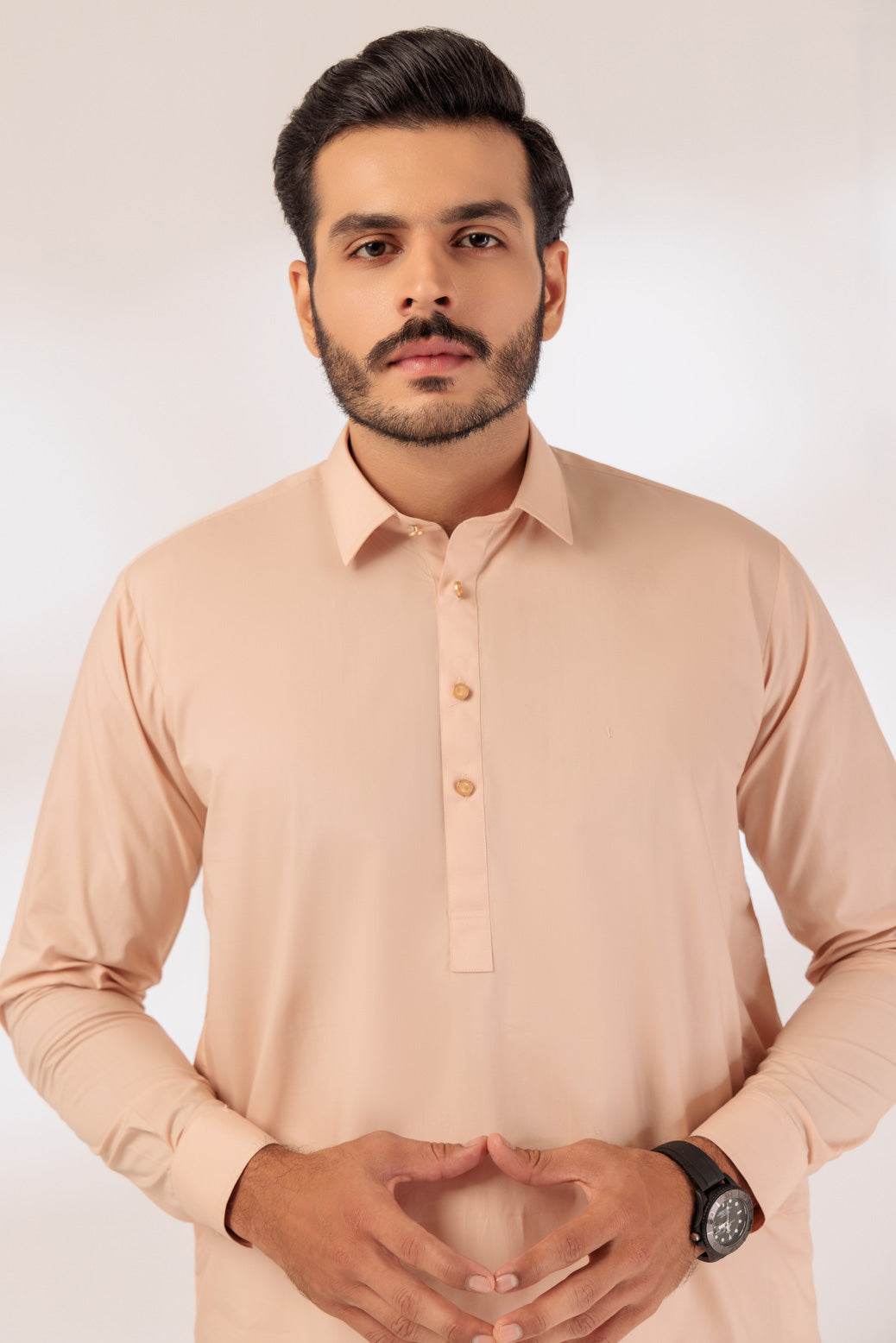 SO-BEIGE-BLENDED-SHALWAR SUIT - (GSSR24-021)