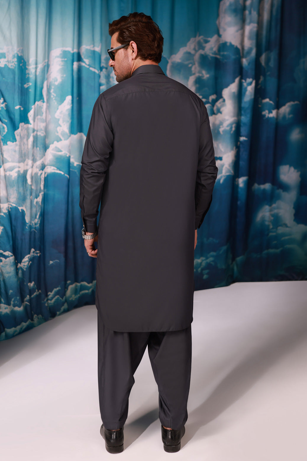 B-SAND-BLENDED-SHALWAR SUIT  - (GSSW24-003)