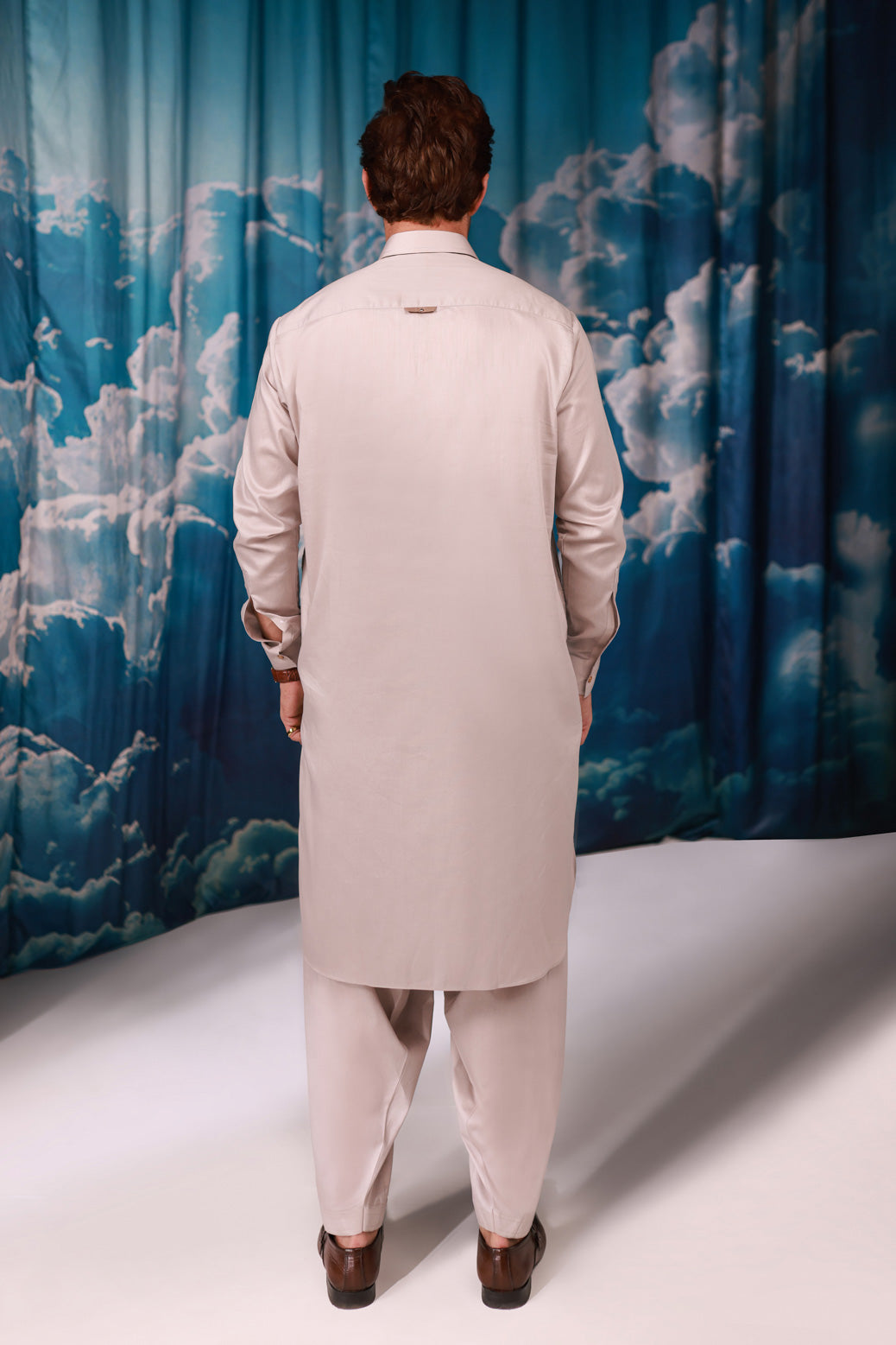 ALBASTER-COTTON DOBBY-SHALWAR SUIT  - (GSSW24-009)