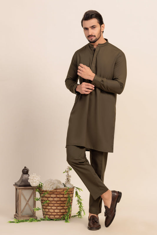 G-TEA-BLENDED-KURTA TROUSER - (KSR24-008)