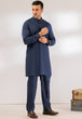 N-BLUE-COTTON-KURTA TROUSER - (KSR24-016)