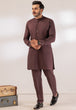 D-COFFEE-COTTON-KURTA TROUSER - (KSR24-024)