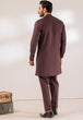 D-COFFEE-COTTON-KURTA TROUSER - (KSR24-024)