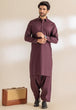 GRAPE-COTTON-KURTA SHALWAR - (KSRR24-005)